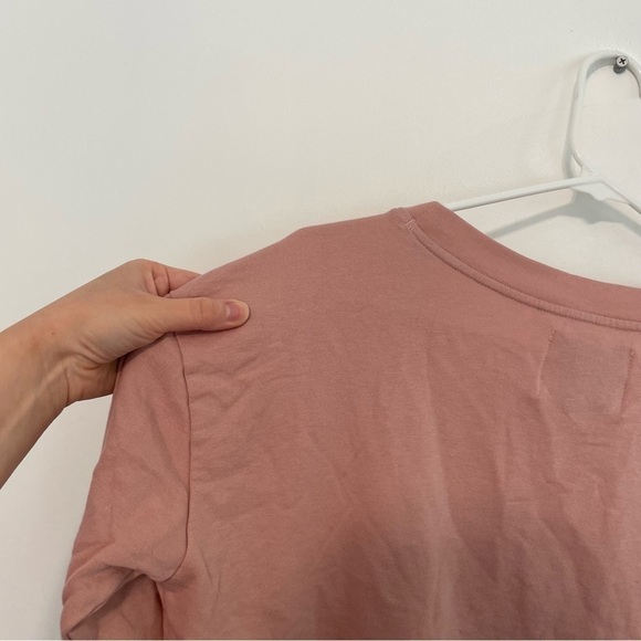 VICTORIA SPORT VICTORIA'S SECRET Blush Light Pink Spellout Crewneck Sweatshirt - Picture 12 of 12